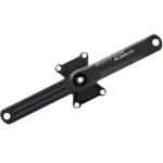 A black Sigeyi AXO SL power meter spider attached to a ROTOR ALDHU Crankset