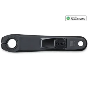 A back view of a 4iiii PRECISION 3+ Shimano GRX RX810 Power Meter with the new battery cover design.