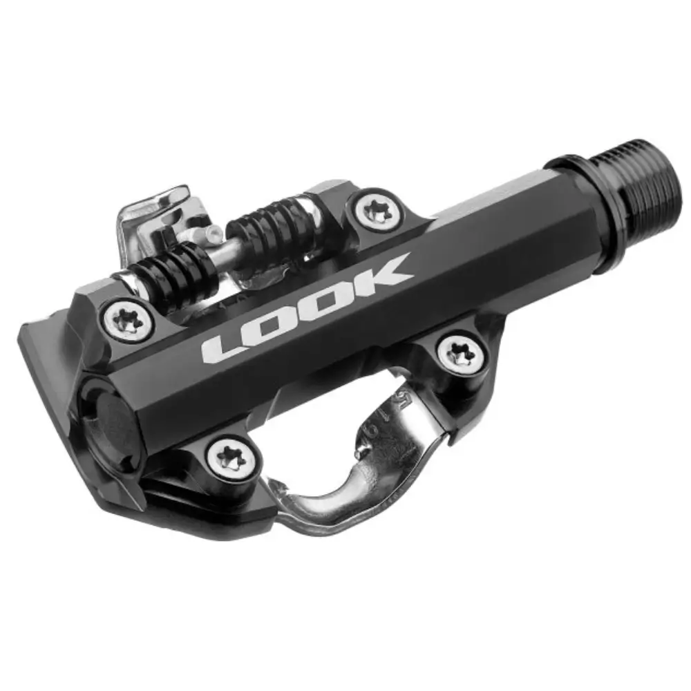 A single LOOK X-One-G Max MTB/Gravel Pedal viewed from below at an angle