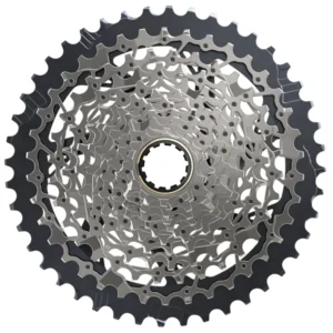 A silver and grey SRAM Force D1 XPLR XG-1271 12-Speed Cassette