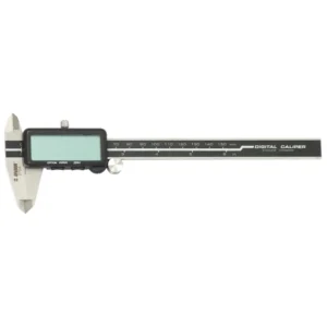 A black and silver Unior Digital Vernier Caliper