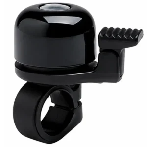 A black Incredibell Original Bike Bell