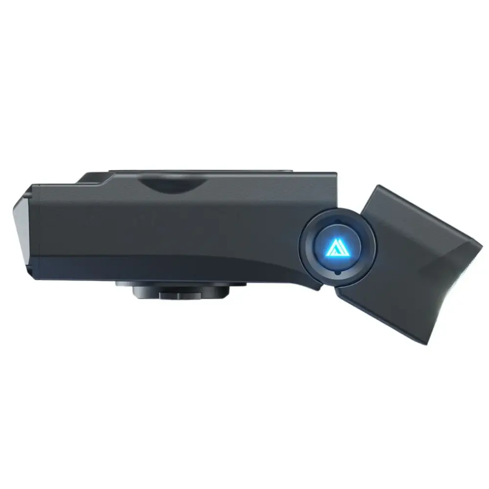 A KOM Cycling Quick Release Light 1000 showing the light angled down