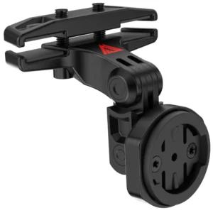 A black KOM Cycling Radar Saddle Rail Mount