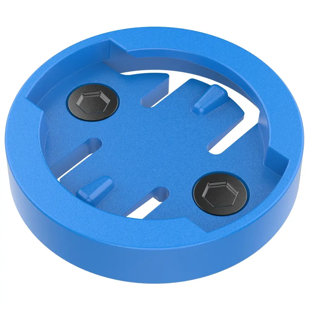 A blue Wahoo KOM Cycling Replacement Puck