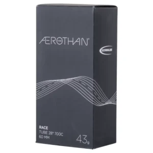 A Schwalbe Aerothan TPU Tube - 700x23-28 Box viewed from the front