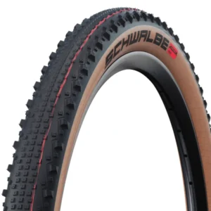A Schwalbe Thunder Burt MTB/Gravel Tire with transparent sidewalls
