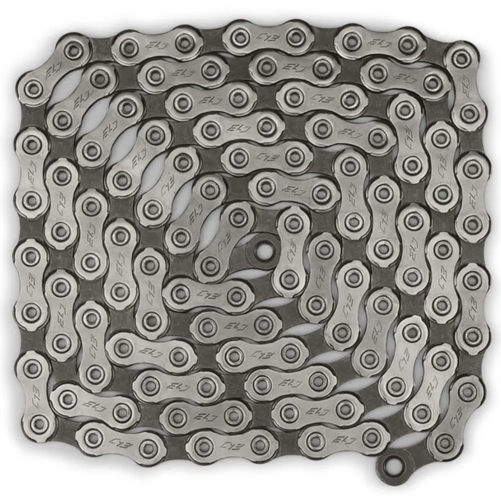 A grey Campagnolo Super Record 13-Speed Chain coiled up