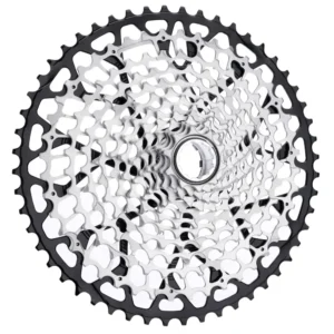 A black and silver Garbaruk SRAM XD GEN2.0 13-Speed Gravel Cassette