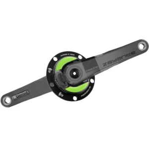 A 110 5-bolt power2max NGeco Praxis Zayante Carbon Road Power Meter Crankset.